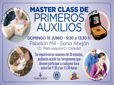 Master Class gratuita de primeros auxilios 